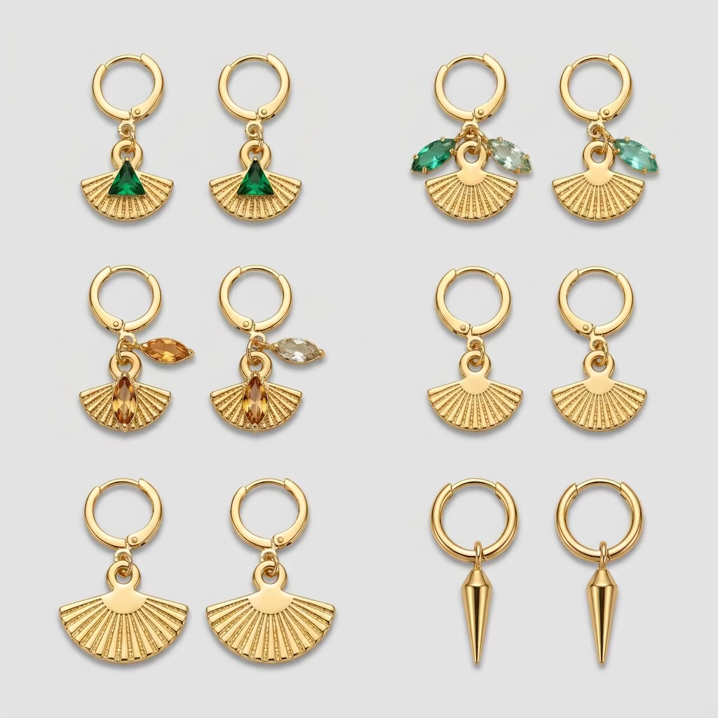 Aloka Radiance Fan Earrings