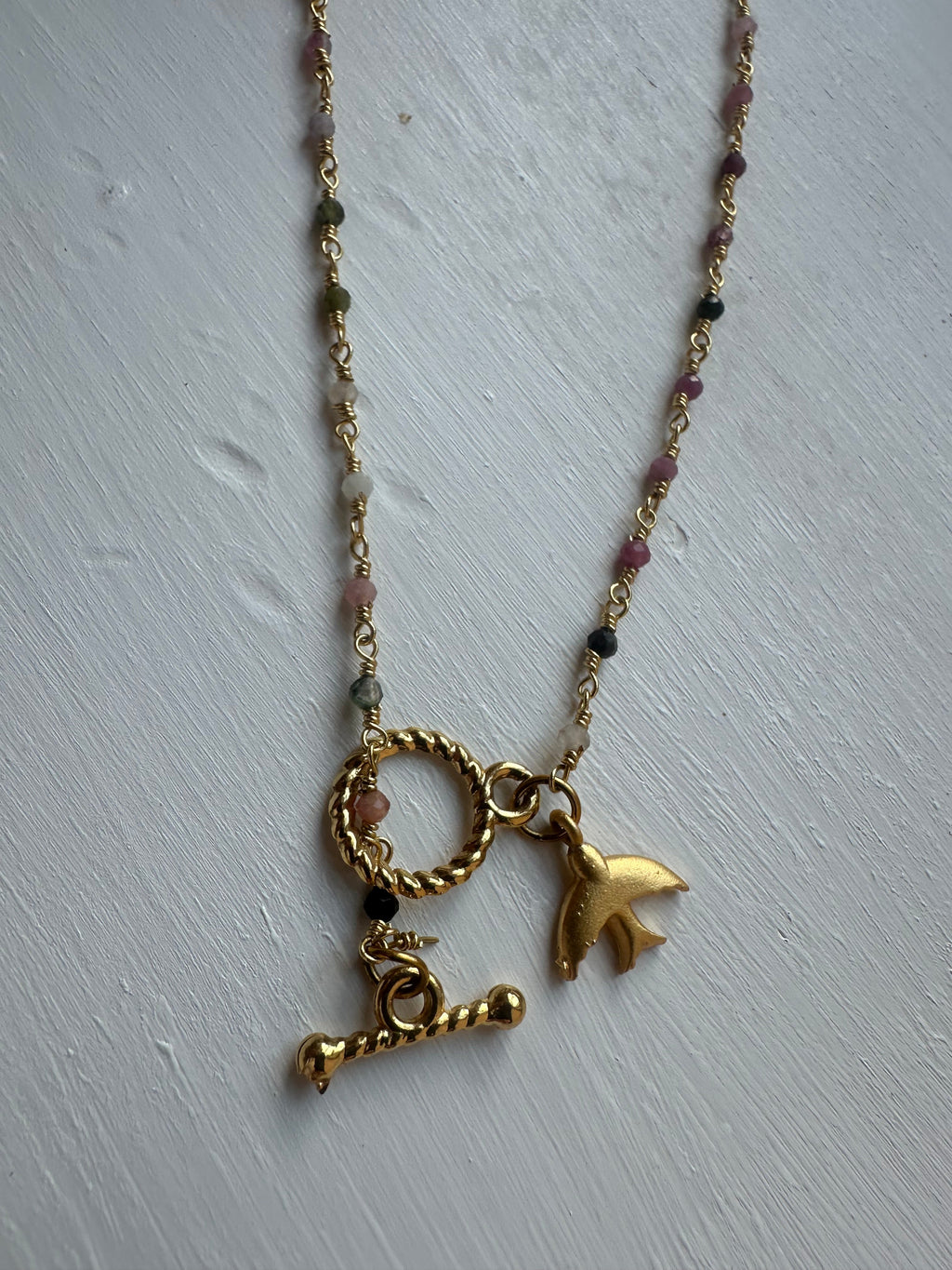 Aloka Freedom — Beaded Bird Necklace