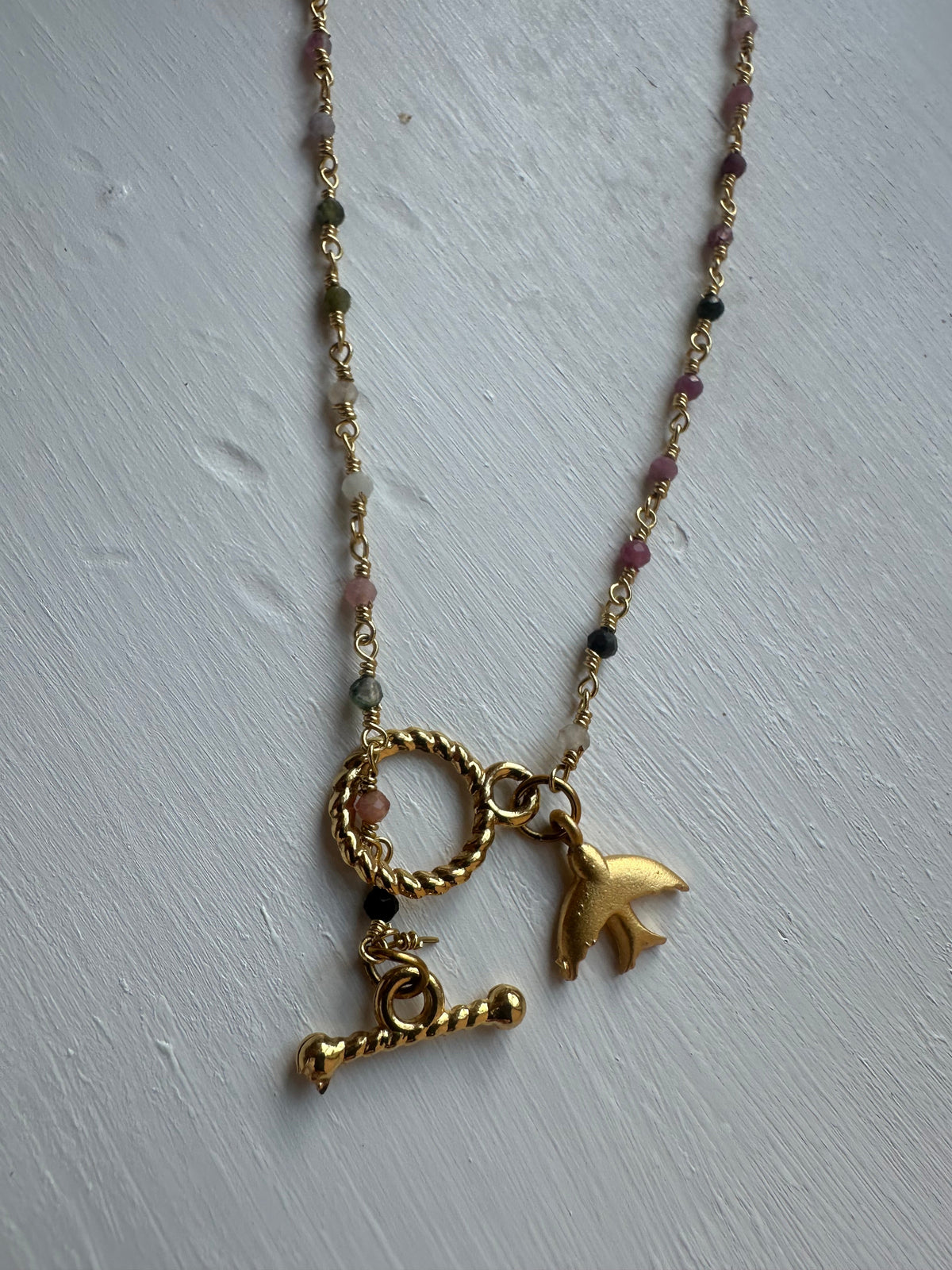 Aloka Freedom — Beaded Bird Necklace