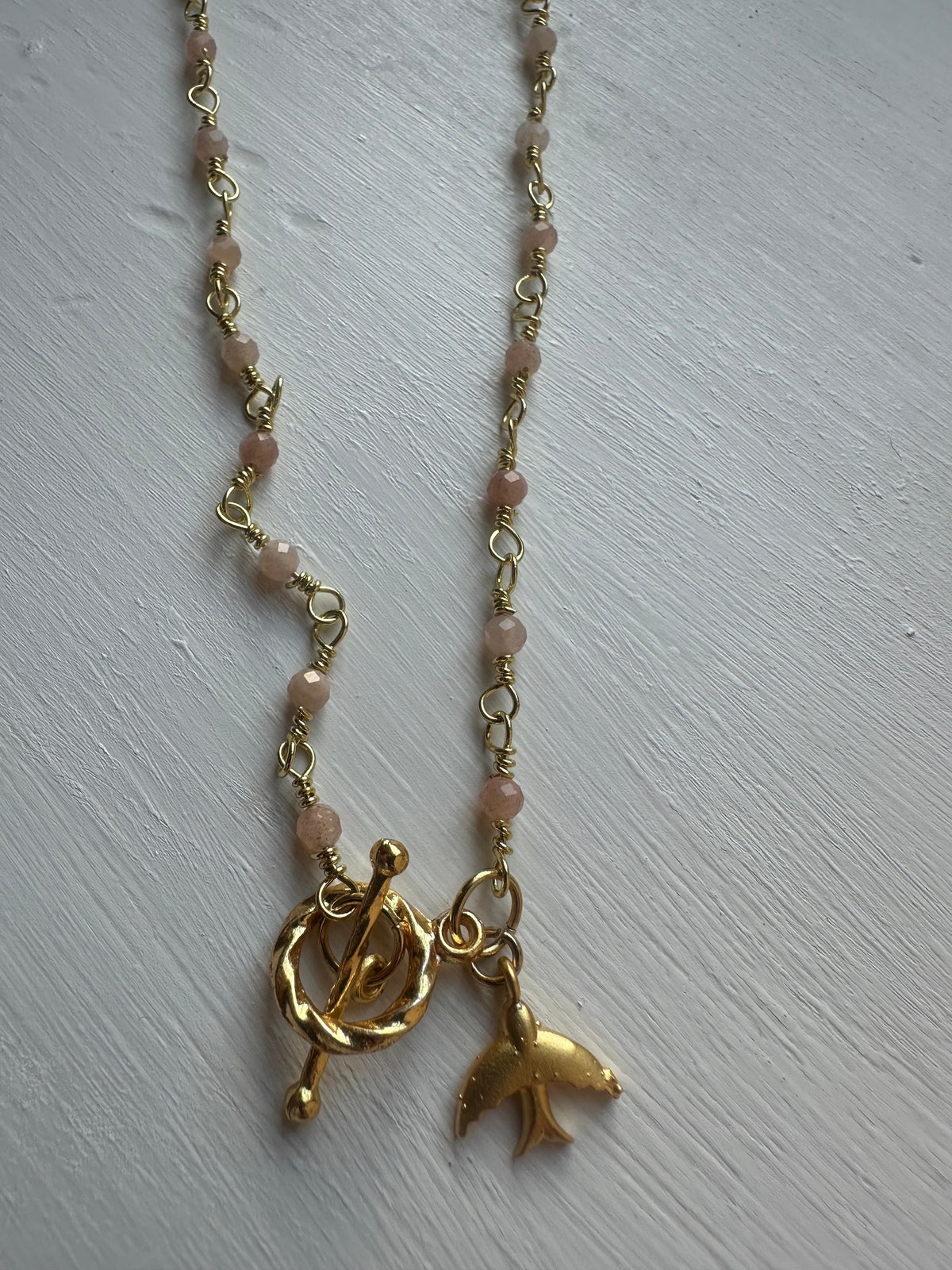 Aloka Freedom — Beaded Bird Necklace
