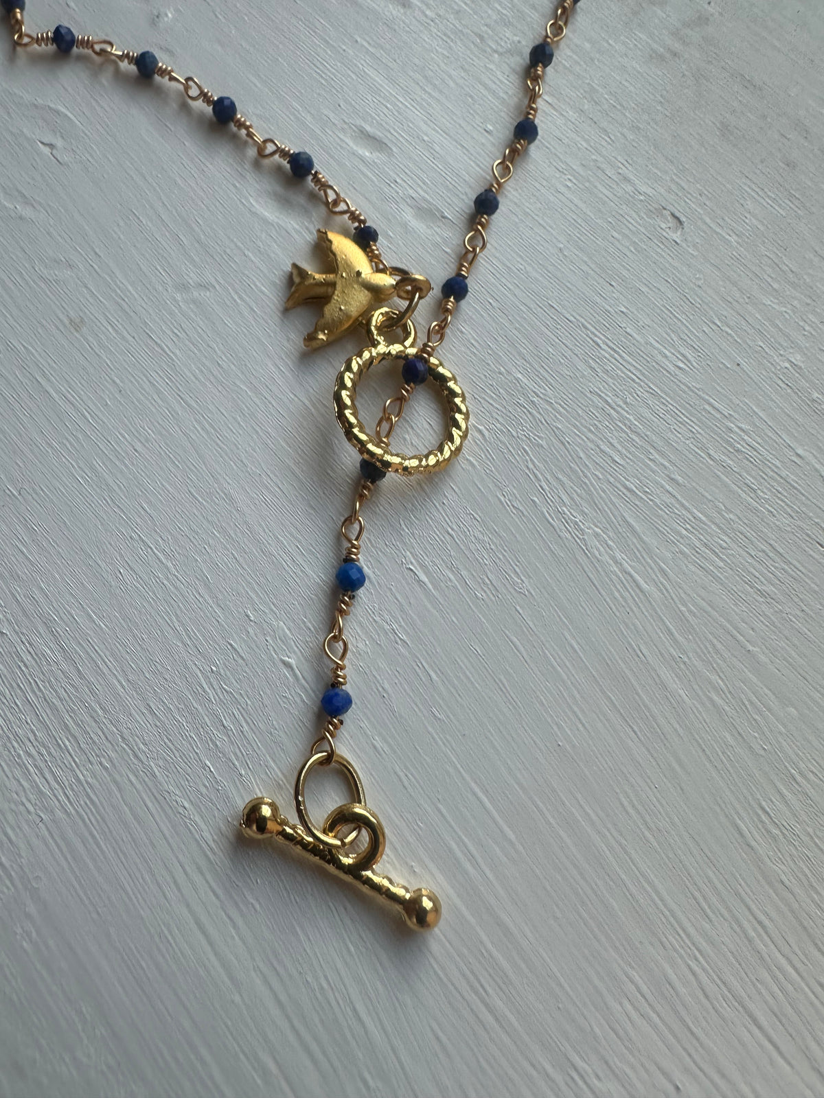 Aloka Freedom — Beaded Bird Necklace
