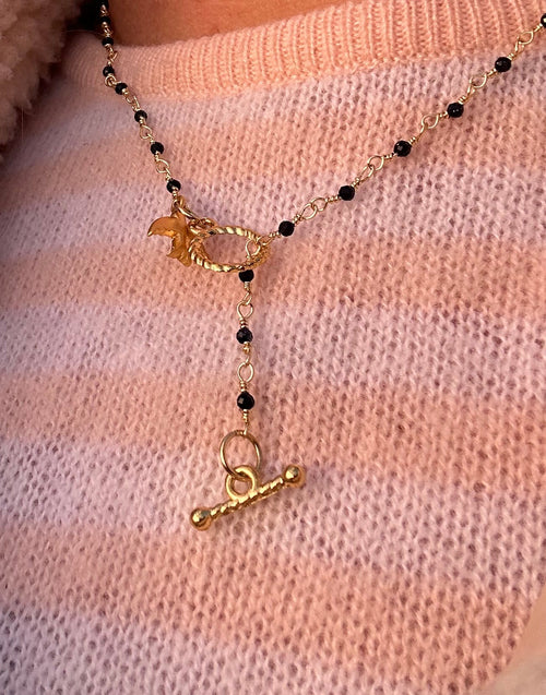 Aloka Freedom — Beaded Bird Necklace