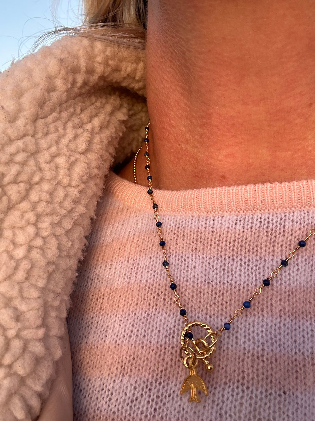 Aloka Freedom — Beaded Bird Necklace
