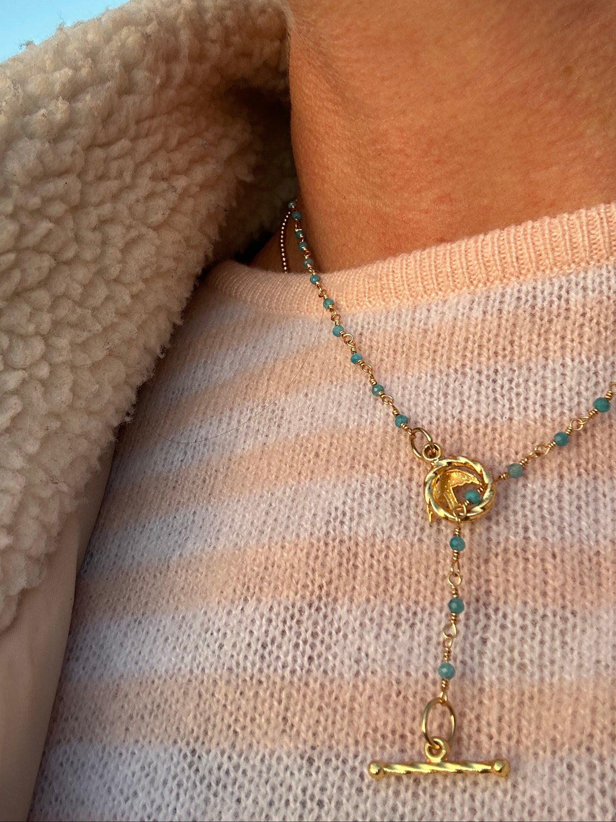 Aloka Freedom — Beaded Bird Necklace