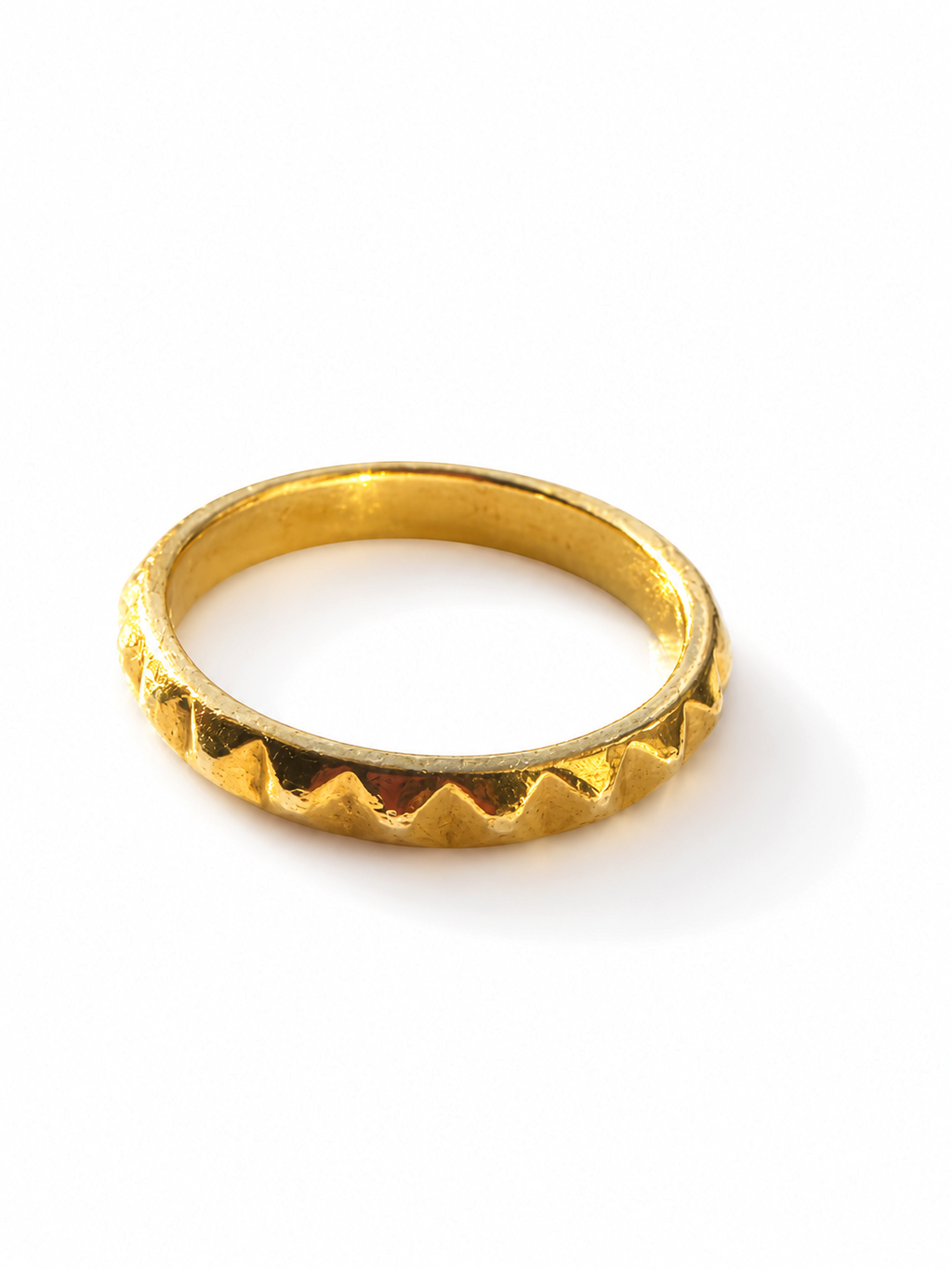 Aloka Radiant Edge Ring on a clean white background