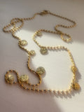 Circle of Light Necklace in natural sunlight